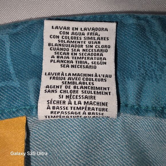 Womens Pants Capri Stretch Floral Tropical Ruby Rd Plus Size 20W Teal - Picture 8 of 8